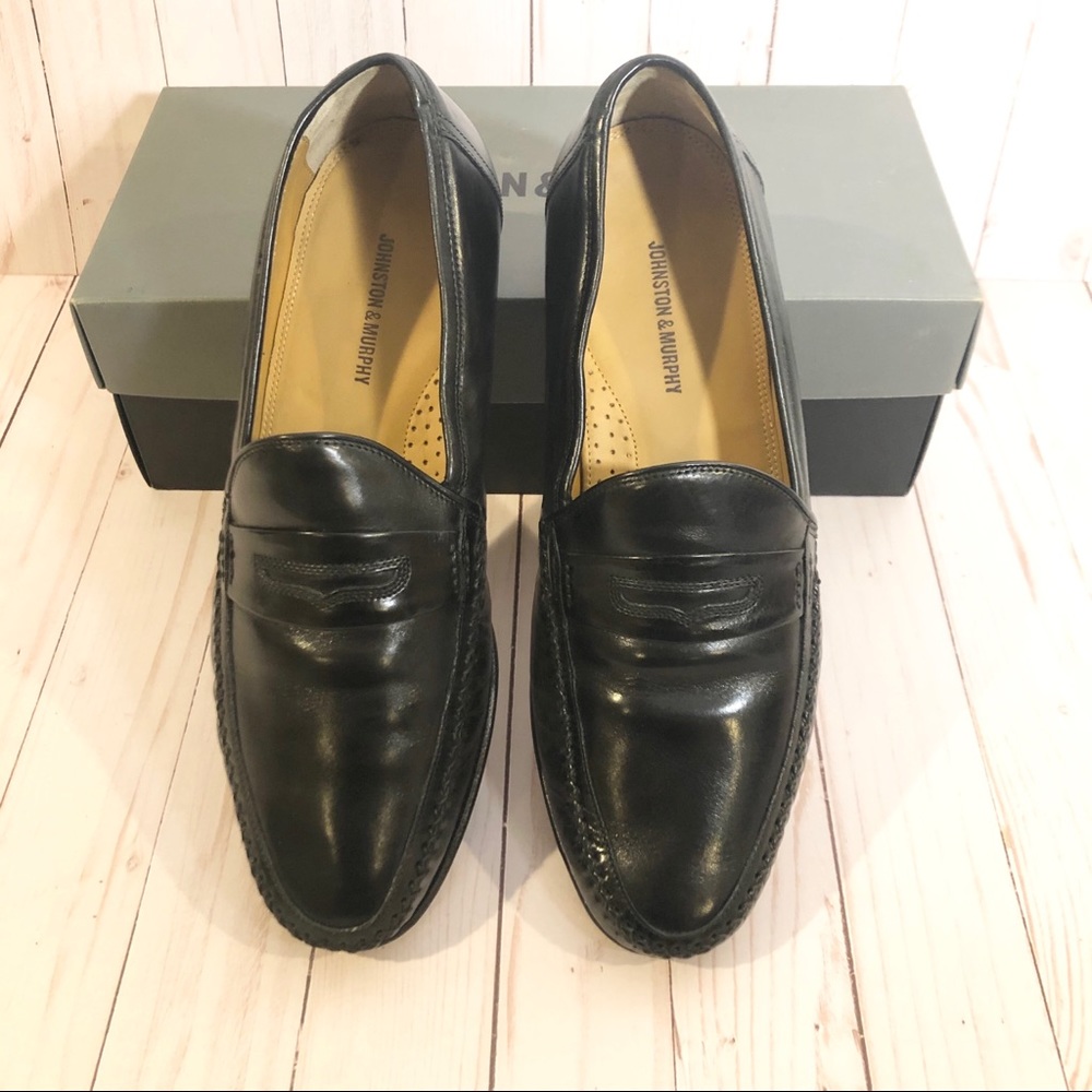 Men’s Johnston & Murphy Hudspeth loafers, Blk, 11